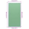 vidaXL Access Panel Zelená a strieborná 55 x 105 cm