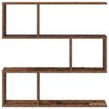 vidaXL Stenná polica Staré drevo 80 x 12 x 79,5 cm Kompozitné drevo