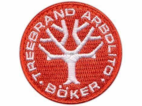 Böker Manufaktur 090006 červená prešívaná záplata