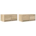 vidaXL TV skrinky 2 ks dub sonoma 60x31x25,5 cm kompozitné drevo