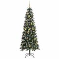 vidaXL Umelý vianočný stromček Zelená 240 cm PVC, plast a oceľ