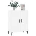 vidaXL Komoda biela 69,5x34x90 cm kompozitné drevo
