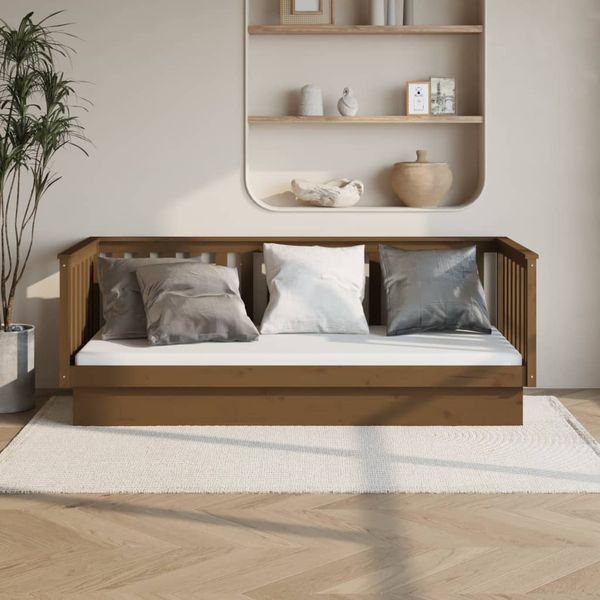 vidaXL Denná posteľ medovo-hnedá 80x200 cm borovicový masív