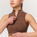 Bezšvová športová podprsenka Fierce Brown - GymBeam, veľkosť L
