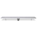 vidaXL Rovný sprchový odtok s bublinkami, 1030x140 mm, nerezová oceľ