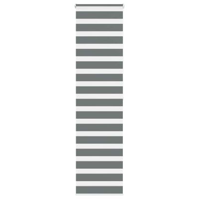 vidaXL Zebra roleta tmavošedá 55x200 cm šírka látky 50,9 cm polyester