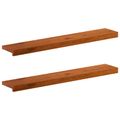 vidaXL Parapety 2 ks Hnedá 90 x 20 x 2 cm Masívne dubové drevo
