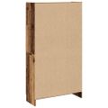 vidaXL Vysoká skrinka staré drevo 82,5x30,5x150 cm kompozitné drevo