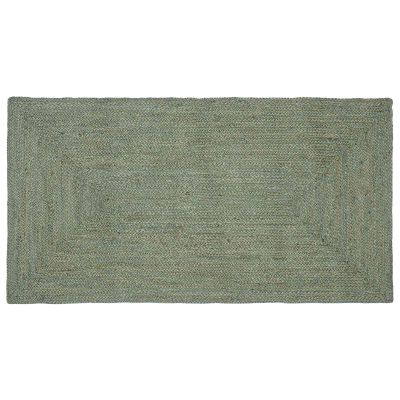 vidaXL Kusové koberce Obdĺžnikový Olivovo zelená 100 x 200 cm Juta