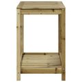 vidaXL Stôl na presádzanie s policou 108x50x75 cm impreg. borovica