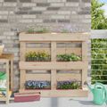 vidaXL Kvetinové boxy pre euro palety 12 ks Hnedá 36,5 x 14 x 9,5 cm