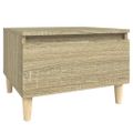 vidaXL Bočný stolík dub sonoma 50x46x35 cm spracované drevo