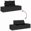 vidaXL 9 ks Čierna