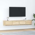 vidaXL TV skrinky 2 ks dub sonoma 80x31x25,5 cm kompozitné drevo