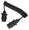 Propojovací spirálový kábel zástrčky tažného zariadenia TRAILER CABLE 3, 7-7pin, 3 m SIXTOL