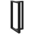 vidaXL Nohy barového stola v tvare T, 2 ks, čierne, 60x35x(100-101) cm, oceľové