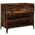 vidaXL Botník dymový dub 70x36x60 cm spracované drevo