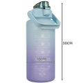 Motivačná fľaša na vodu 2000 ml, modrofialová Trizand 24496 Motivační láhev na vodu 2000 ml, modrofialová Trizand 24496