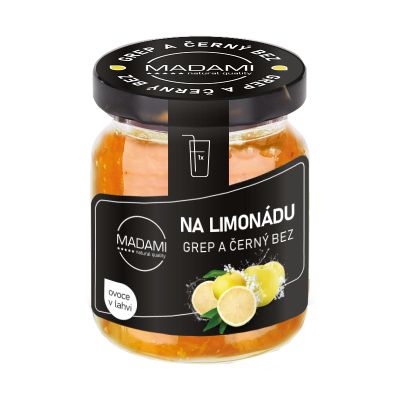 Grep & Čierna Baza 55 ml: ovocie na limonádu