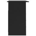 vidaXL Stôl so zásuvkami čierny 110x50x76 cm drevotrieska