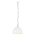 vidaXL Industriálna vintage závesná lampa 25 W, biela 31 cm E27