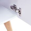 vidaXL TV skrinka biela 120x40x46 cm MDF