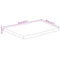 vidaXL Stolová doska 70x40x2,5 cm živý okraj masívny mangovník