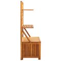 vidaXL Úložný box s mriežkou 99x55x160 cm akáciový masív