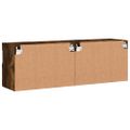 vidaXL TV nástenné skrinky s LED svetlami 2 ks dymový dub 60x30x40 cm