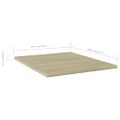 vidaXL Prídavné police 8 ks, dub sonoma 40x50x1,5 cm, drevotrieska