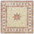 vidaXL Mozaikový bistro stolík tehlová farba 60x60x74 cm keramika
