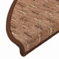 vidaXL Kobercové nášľapy na schody 15 ks hnedé 56x17x3 cm