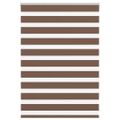 vidaXL Zebra roleta hnedá 110x150 cm šírka látky 105,9cm polyester