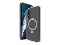 Zadný kryt pre mobilný telefón - stojan - kompatibilita s MagSafe - plast - priesvitná - pre Samsung Galaxy A56