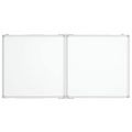 vidaXL Magnetická biela tabuľa skladacia 120x60x1,7 cm hliník
