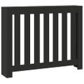 vidaXL Kryt na radiátor čierny 104x20x82 cm kompozitné drevo