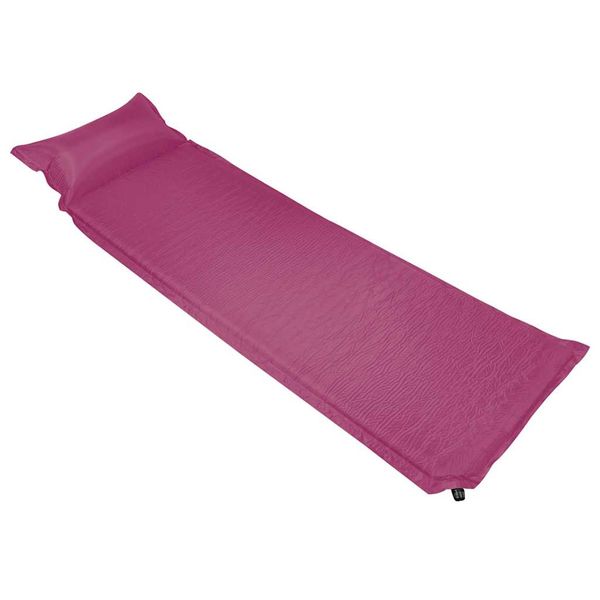 vidaXL Nafukovací matrac s vankúšom ružový 66x200 cm