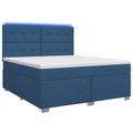 vidaXL Posteľ boxspring s matracom Modrá 140 x 200 cm Látka