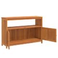 vidaXL Záhradný konzolový stolík 110x35x75 cm akáciové masívne drevo