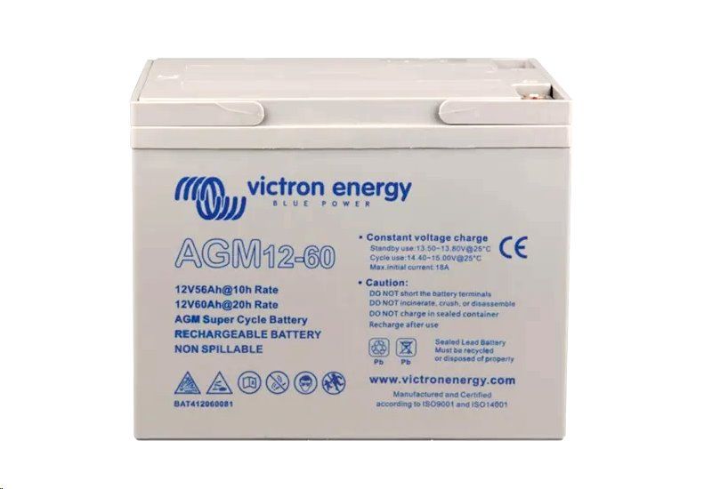 Baterie olověná  12V / 60 Ah  Victron Energy AGM Super Cycle Solární