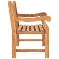 vidaXL Záhradná lavička s vankúšom 120 cm teakový masív