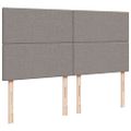 vidaXL Boxspring posteľ s matracom sivohnedý 200x200 cm látka
