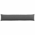 vidaXL Vankúše na pohovku 2 pcs Tmavo šedá 200 x 40 cm