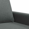 vidaXL 2-miestna pohovka tmavosivá 140 cm látka