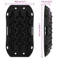 vidaXL Záchranná doska 2 ks Čierna 57,5x30,5x5,5 cm Reinforced Nylon