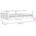 vidaXL Denná posteľ s matracom tmavozelená 80x200 cm zamat