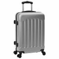 vidaXL Kufor so zámkom 3 ks Strieborná 50 x 31 x 78 cm ABS plast