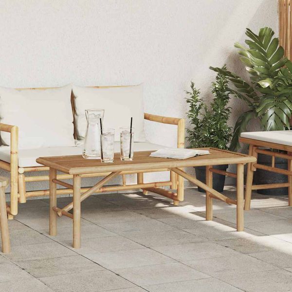 vidaXL Konferenčný stolík Hnedá 110 x 50 x 43 cm Bambus