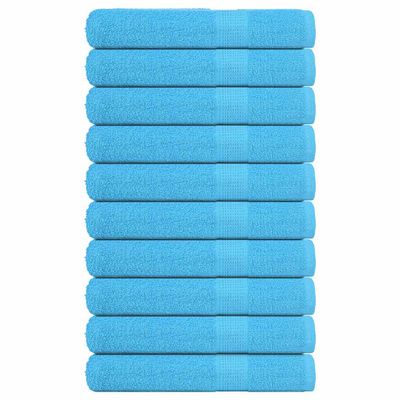vidaXL Uteráky FROGN 10 ks tyrkysové 100x200 cm 360 g/m²