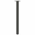 vidaXL Nohy ku konzolovému stolíku 4 ks antracitové 72-74 cm oceľové